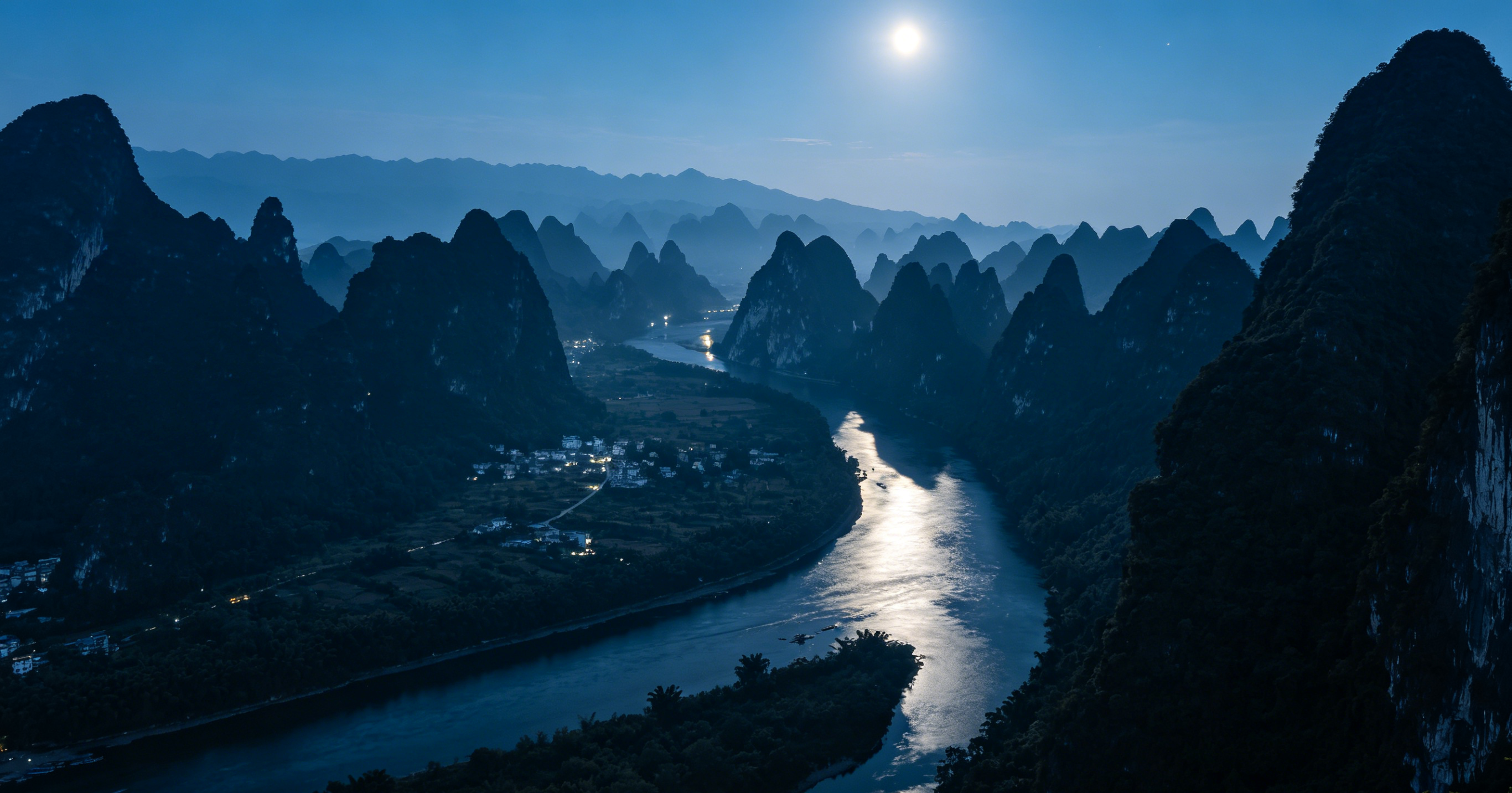 月光下的山川大江风景图生成.png